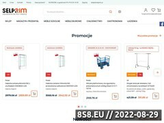 Zrzut strony Selprim.pl - Profesjonalne wyposażenie sklepów, gastronomii magazynów, Koszalin