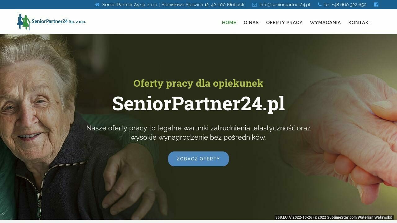 Praca dla opiekunek osób starszych Niemcy (strona seniorpartner24.pl - Senior Partner 24)