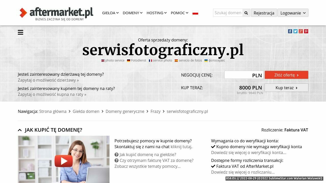 Serwis fotograficzny (strona www.serwisfotograficzny.pl - Serwisfotograficzny.pl)