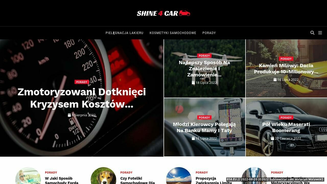 Zrzut ekranu Kosmetyki samochodowe i akcesoria samochodowe, car detailing