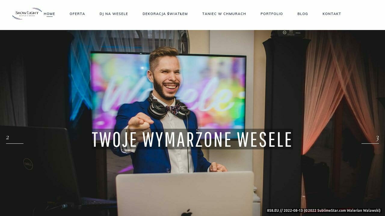 DJ na wesele Śląsk (strona showlight.pl - DJ Grzegorz Marecik)