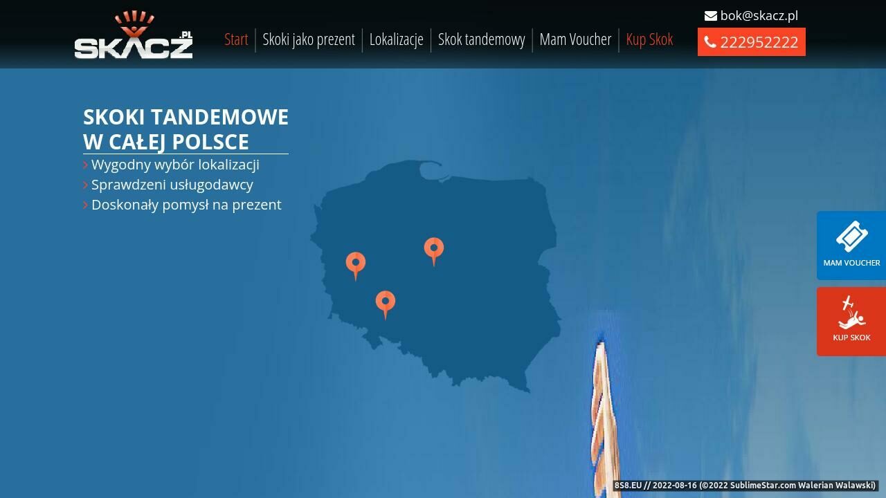 Zrzut ekranu Skoki spadochronowe