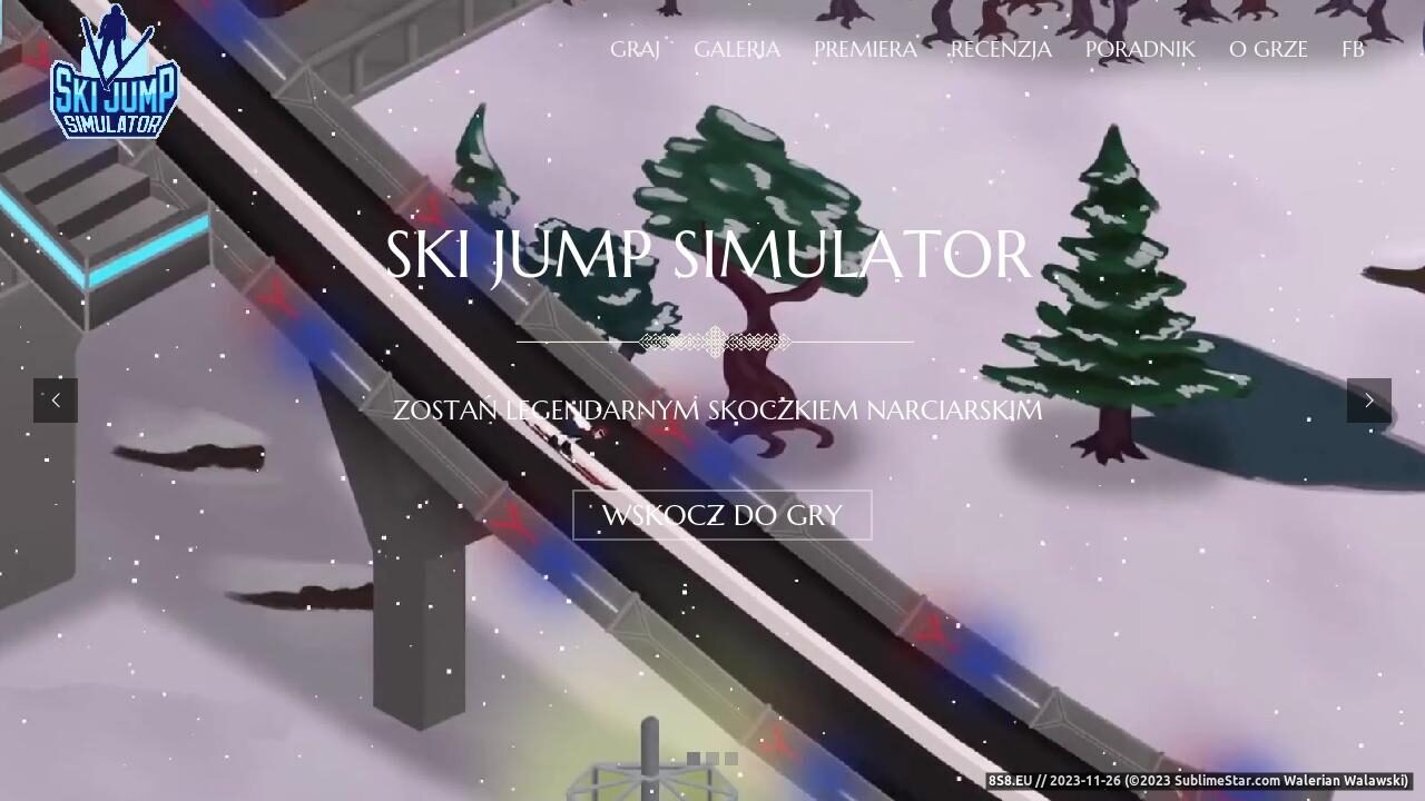 Najlepszy manager skoków narciarskich online (strona skijumpsimulator.com - Ski Jump Simulator)