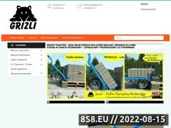 Zrzut strony Sklep Grizli.pl - Maszyny ogrodowe i budowlane