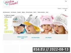 Miniaturka www.sklep.kochamczapki.pl (Czapki dla dzieci, czapki damskie i czapki męskie)