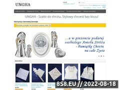 Miniaturka sklep.ungha.pl (Akcesoria i szatki do chrztu i <strong>ubranka niemowlęce</strong> - UNGHA)