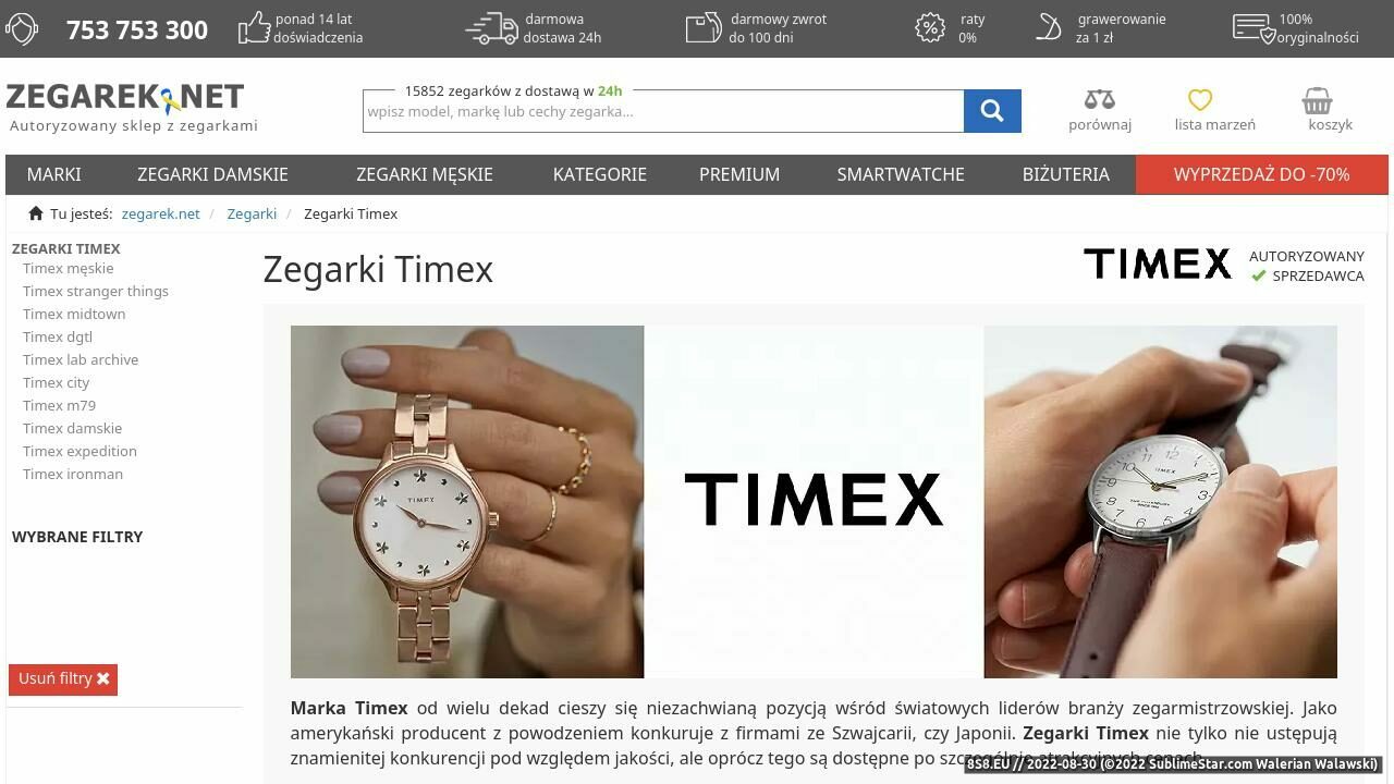 SklepTimex.pl Twoje zegarki Timex (strona www.skleptimex.pl - Skleptimex.pl)