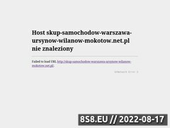 Miniaturka domeny skup-samochodow-warszawa-ursynow-wilanow-mokotow.net.pl