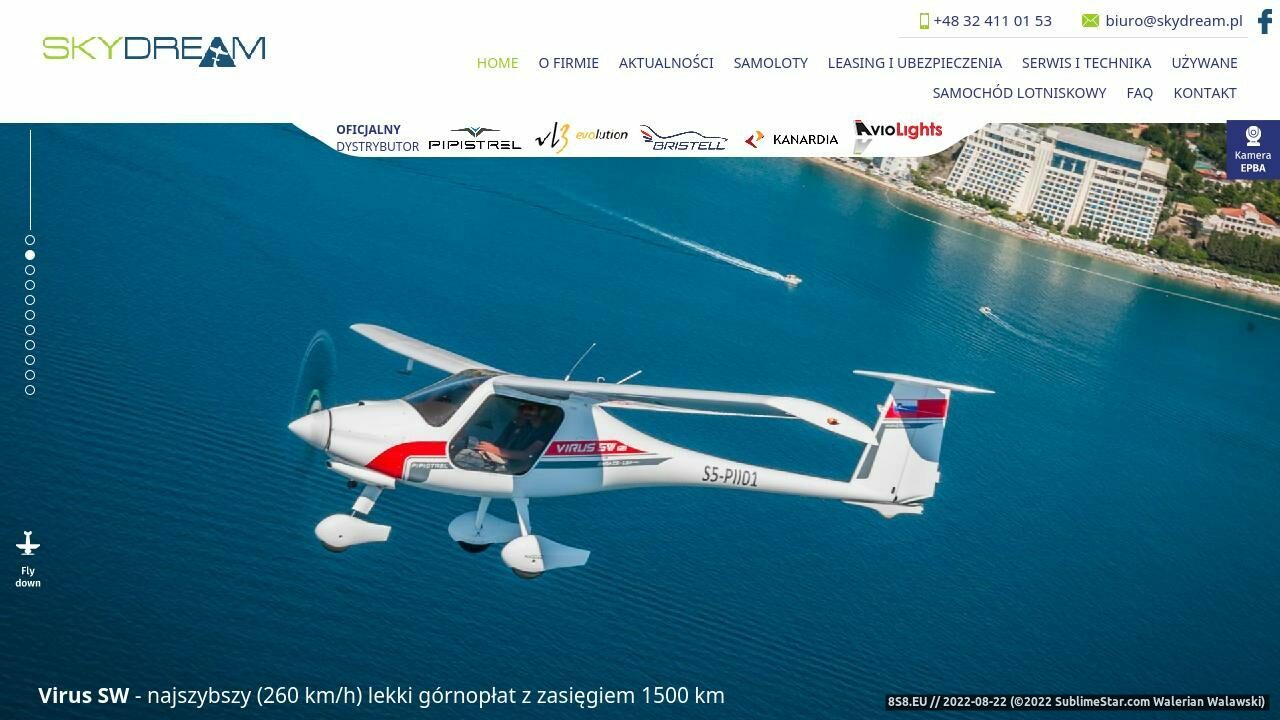 Samoloty ultralekkie (strona skydream.pl - Skydream Sp. Z O. O.)