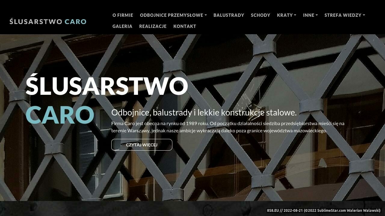 Balustrady stalowe (strona www.slusarstwo-caro.pl - Slusarstwo-caro.pl)