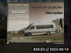 Zrzut strony SOPAL Transport osobowy