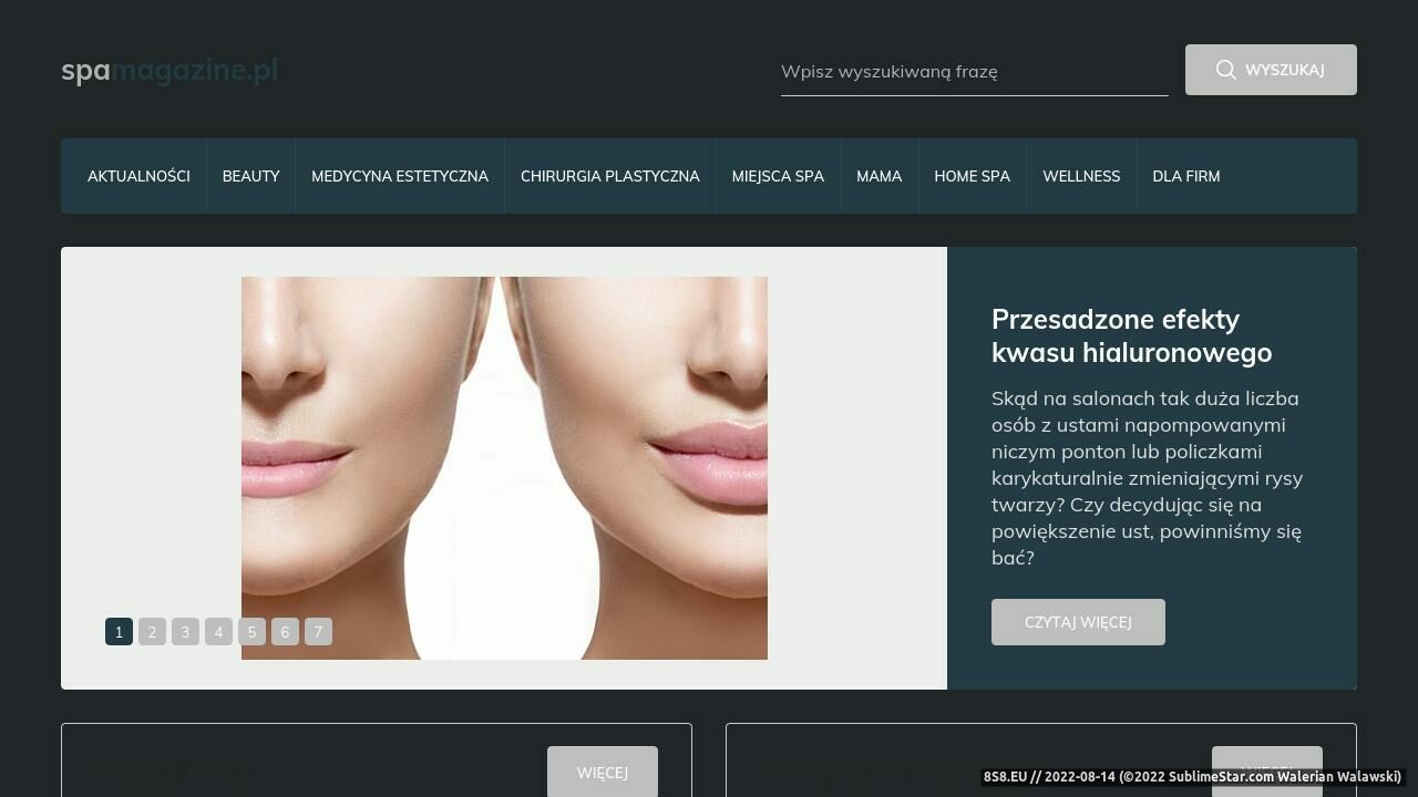Zrzut ekranu Chirurgia plastyczna Warszawa