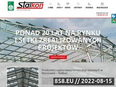 Miniaturka strony Producent hali stalowych mazowieckie - STALKON
