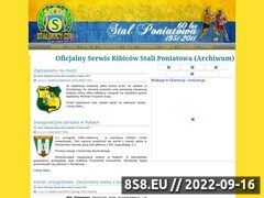 Zrzut strony STAL PONIATOWA - Oficjalny Serwis Kibiców - stalowcy.com