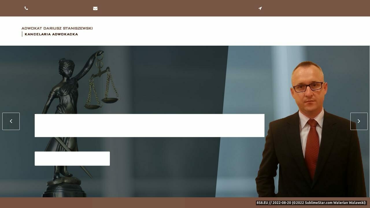 Zrzut ekranu Kancelaria adwokacka Warszawa