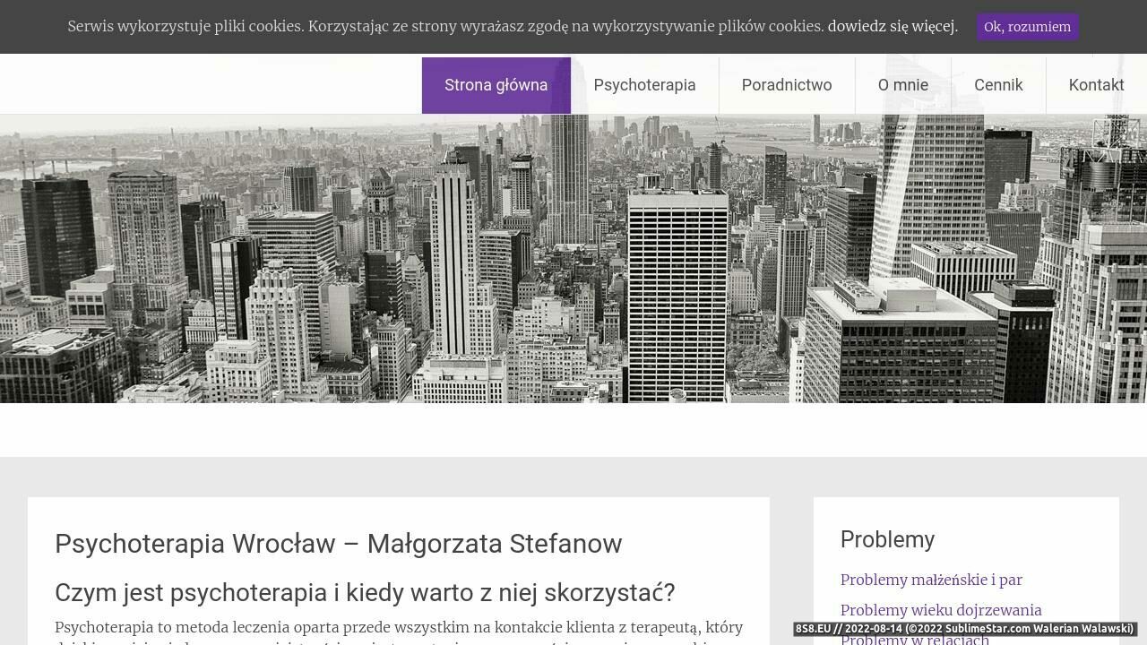 Psychoterapeuta Wrocław - psychoterapia Wrocław (strona stefanow.pl - Stefanow.pl)