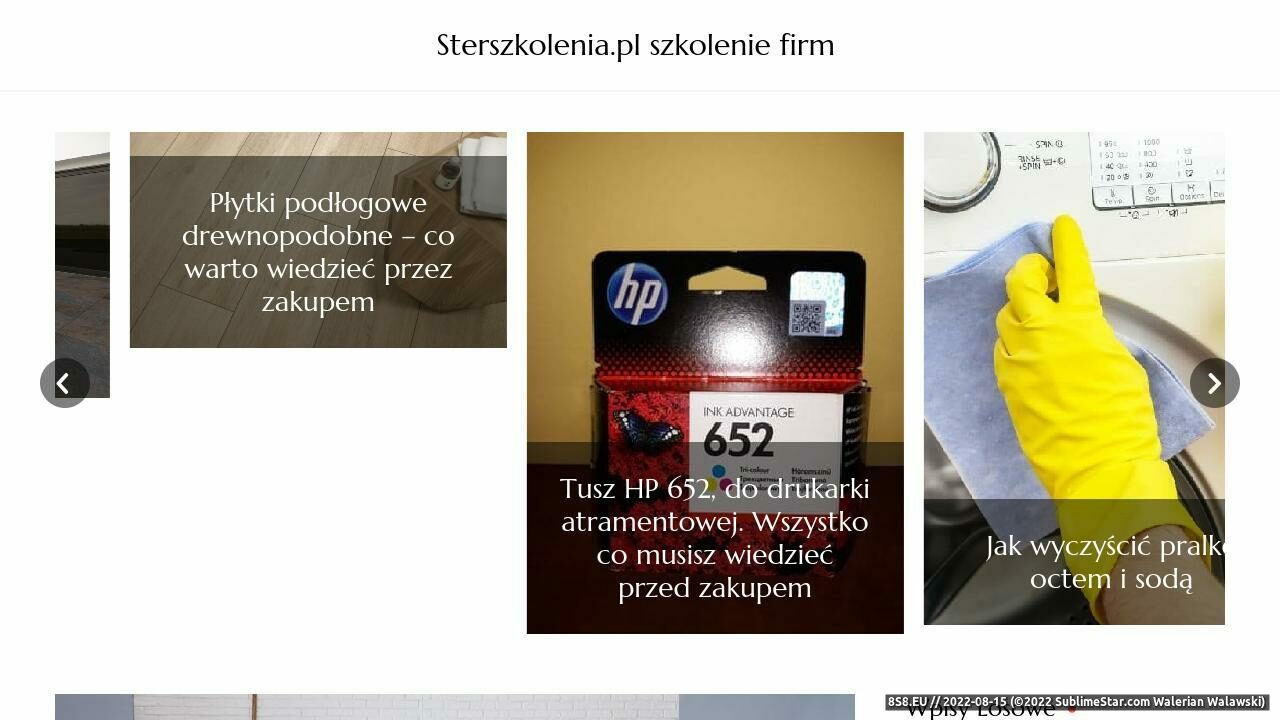 Zrzut ekranu Szkolenia marketingowe Sterszkolenia.pl