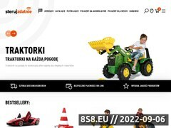 Zrzut strony Sklep internetowy oferujący zabawki i modele zdalnie sterowane