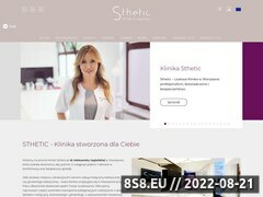 Zrzut strony Klinika Sthetic dr Jagielska - powiększanie ust Warszawa