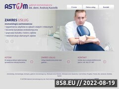 Miniaturka domeny www.stomatolog-kastelik.pl