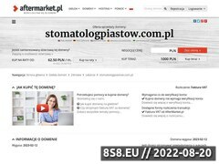 Miniaturka domeny stomatologpiastow.com.pl