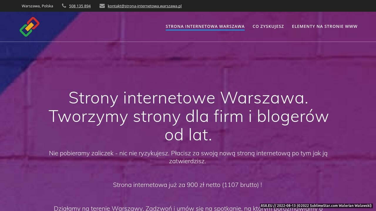 Tworzenie stron internetowych w Warszawie (strona strona-internetowa.warszawa.pl - Strona WWW Warszawa)