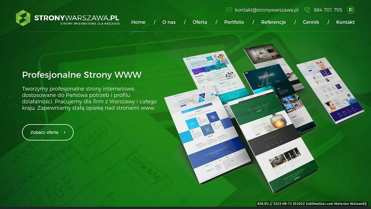 Zrzut ekranu Pozycjonowanie, strony WWW, strony internetowe i logo dla firm