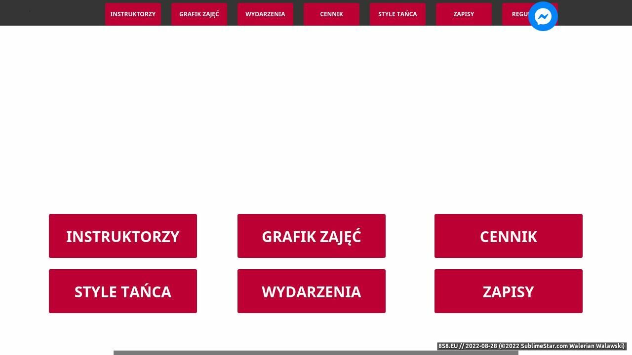 Zrzut ekranu Kursy Tańca Poznań, Nauka Tańca, Szkoła Tańca