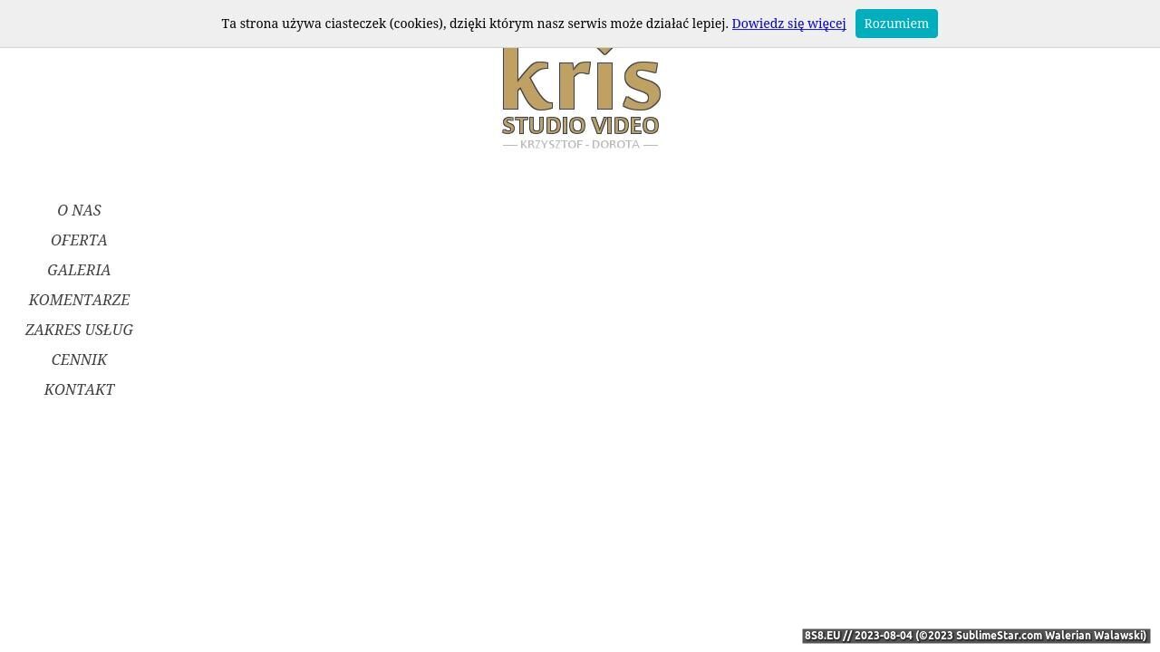 Zrzut ekranu Studio Kris