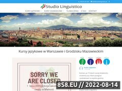 Miniaturka www.studiolinguistico.pl (Nauka angielskiego, hiszpańskiego i włoskiego - kursy, tłumaczenia)