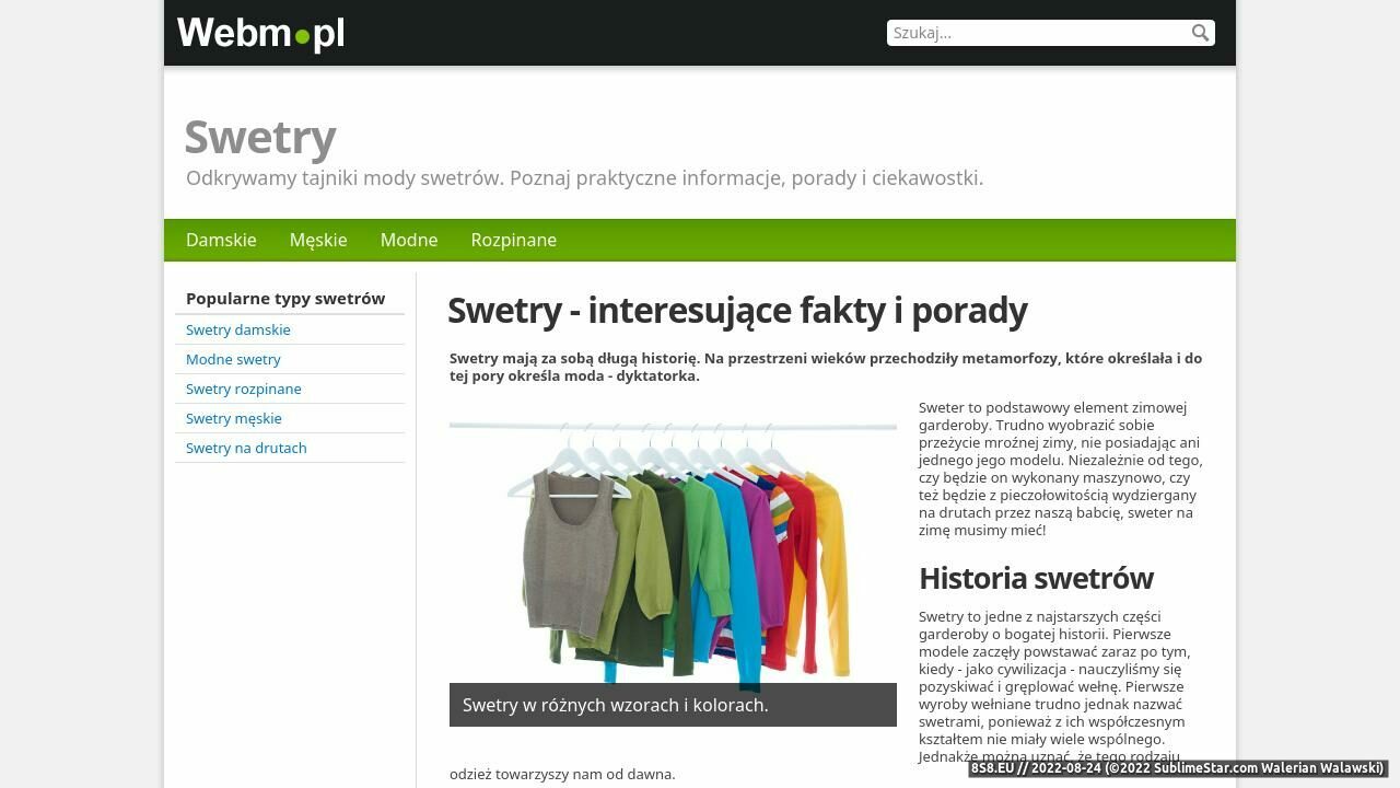 Swetry (strona swetry.webm.pl - Swetry)