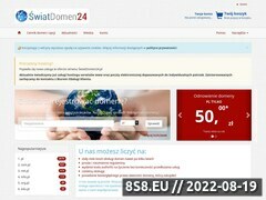 Miniaturka swiatdomen24.pl (Domeny internetowe - obsługa domen internetowych - ŚwiatDomen24.pl)