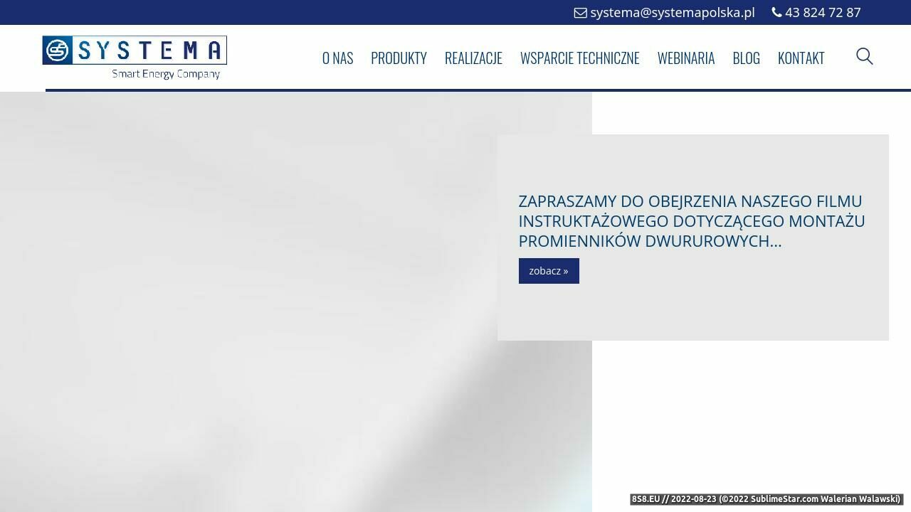 Nagrzewnice SYSTEMA (strona www.systemapolska.pl - Systemapolska.pl)