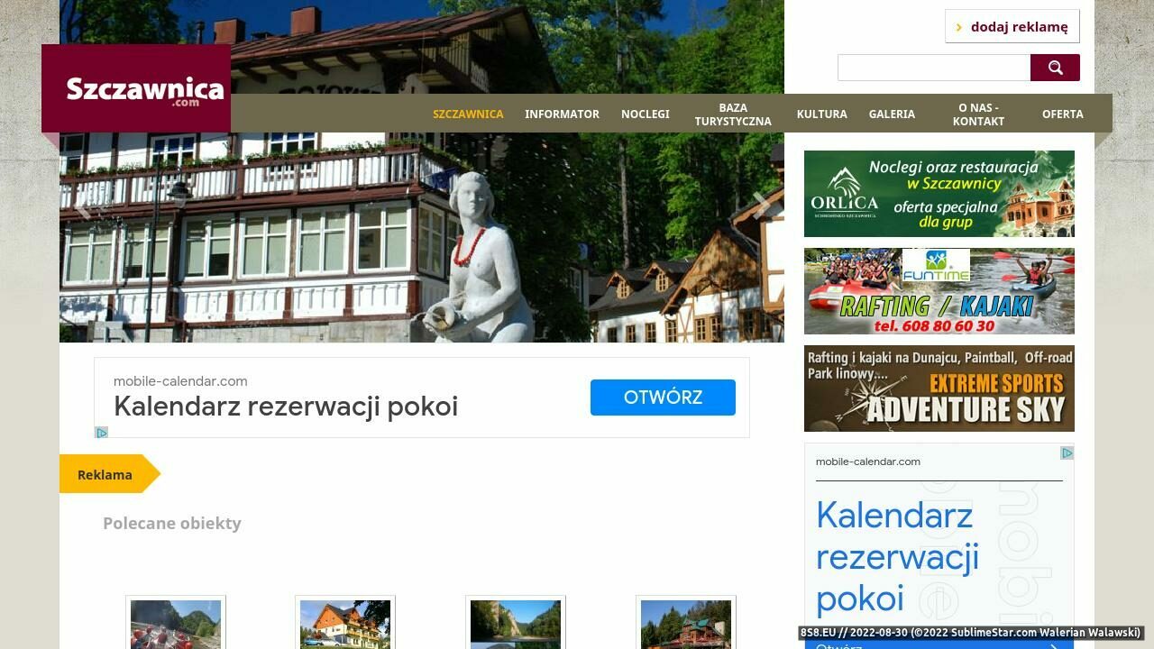 Zrzut ekranu Uzdrowisko Szczawnica