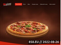 Zrzut strony Pizzeria w Szczecinie oferująca pizze, makarony i dania włoskiej