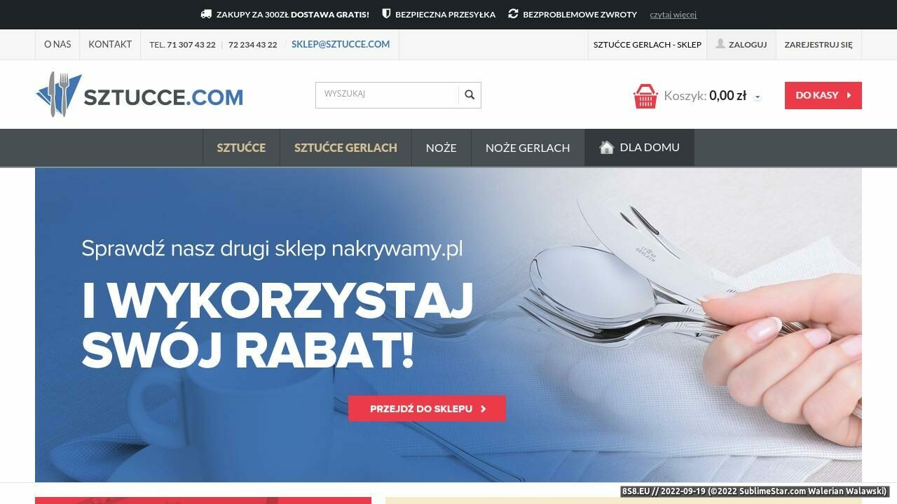 Zrzut ekranu Sklep internetowy