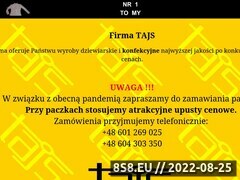 Miniaturka domeny www.tajs.pl