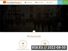 Miniaturka tamgdzietaniej.pl (Porównanie cen lotów i hoteli)