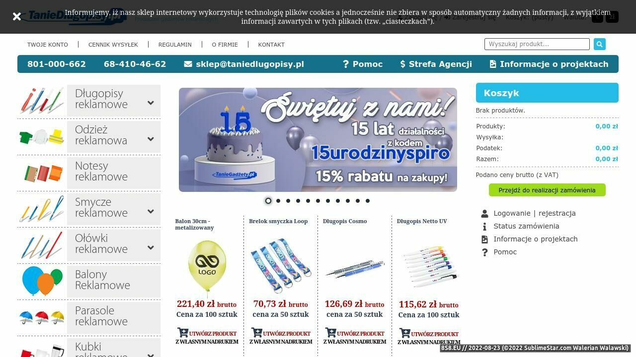 Kubki reklamowe (strona taniedlugopisy.pl - Taniedlugopisy.pl)