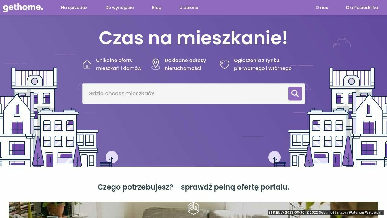 Zrzut ekranu Nowe mieszkania i domy Targimieszkaniowe.net
