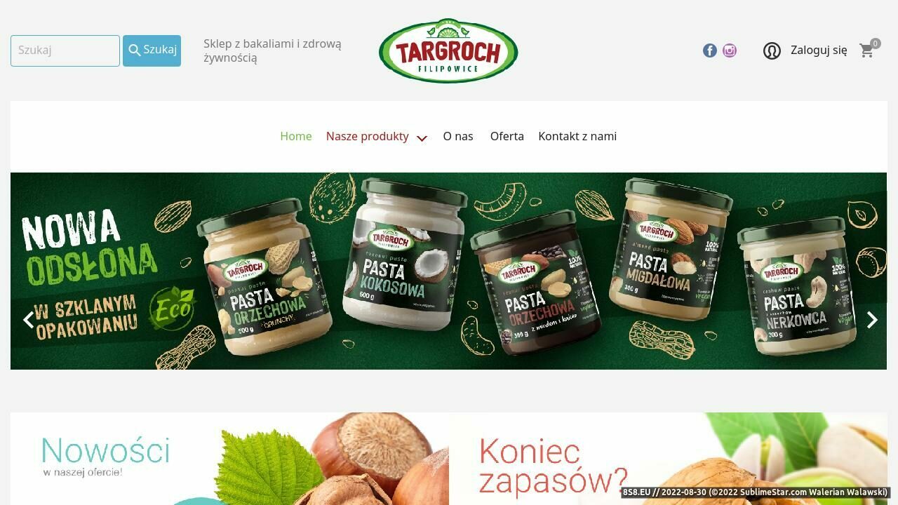 Zdrowa żywność (strona www.targroch.pl - Tar-Groch-Fil)