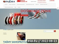 Miniaturka www.tasma.krakow.pl (Taśmy samoprzylepne oraz taśmy z nadrukiem)