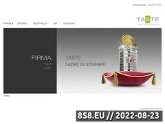 Miniaturka domeny taste.com.pl