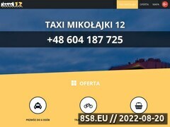 Miniaturka domeny www.taxi12mikolajki.pl