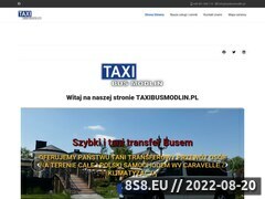 Zrzut strony Taxi - lotnisko Modlin