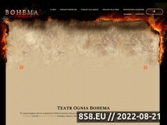 Miniaturka teatrognia.eu (Teatr Ognia Bohema - strona poświęcona pokazom fireshow)