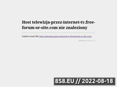 Miniaturka domeny telewizja-przez-internet-tv.free-forum-or-site.com