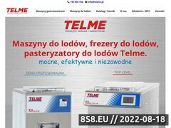 Miniaturka telme.pl (Maszyny do lodów i urządzenia cukiernicze Telme)