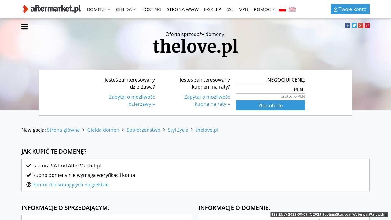Portal randkowy (strona thelove.pl - Thelove.pl)