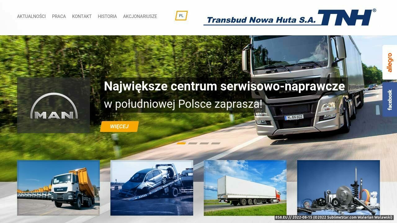 Serwis Samochodów Ciężarowych i naczep w Krakowie  (strona www.tnh.pl - Tnh.pl)
